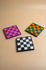 Blok Bardak Altlığı 3'lü Set 5
