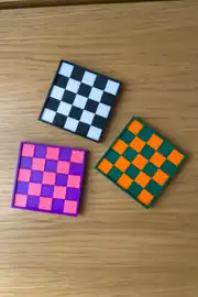 Blok Bardak Altlığı 3'lü Set 4