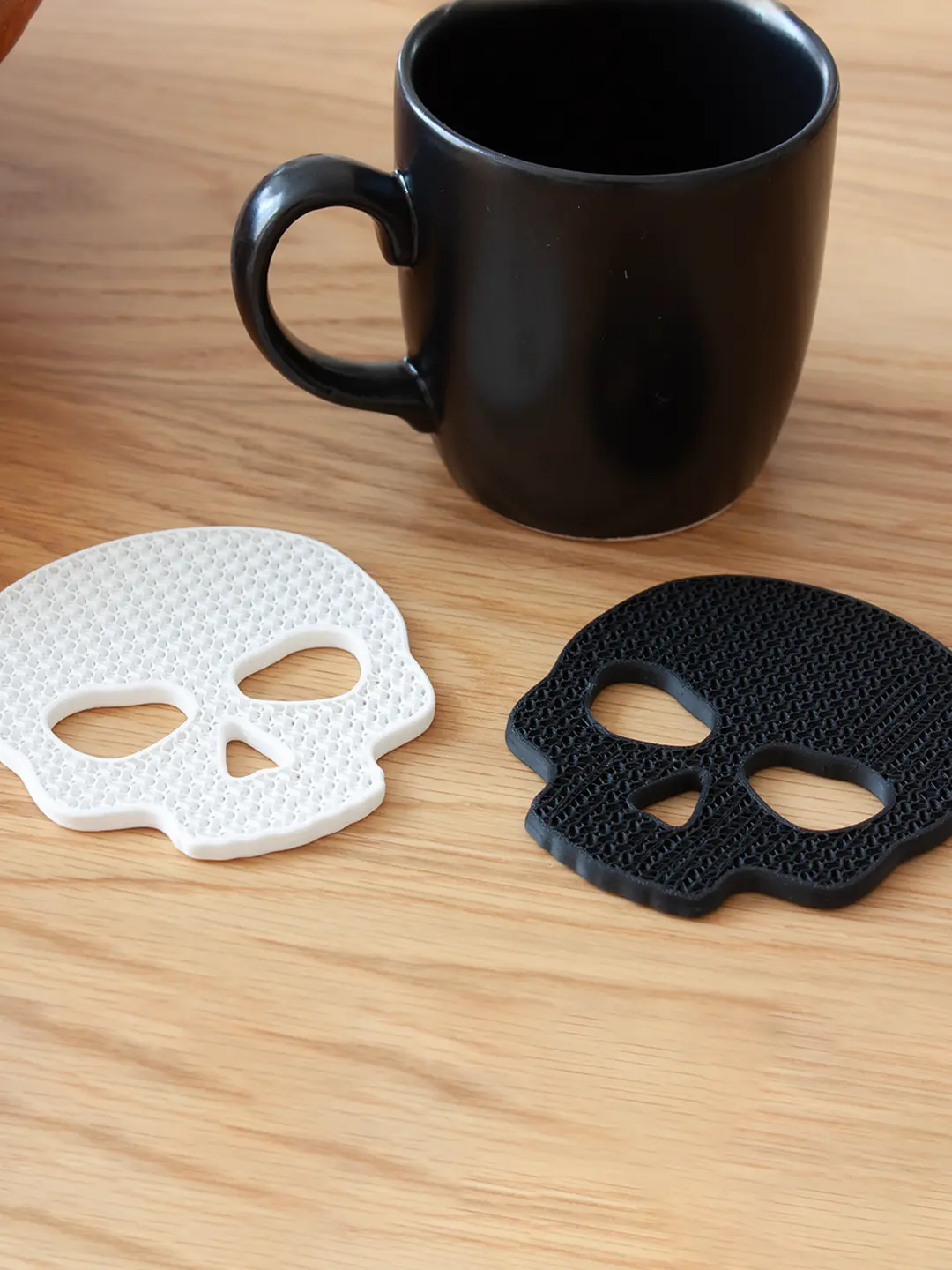 Skull Bardak Altlığı 2'li Set