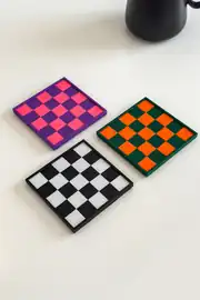 Blok Bardak Altlığı 3'lü Set 2