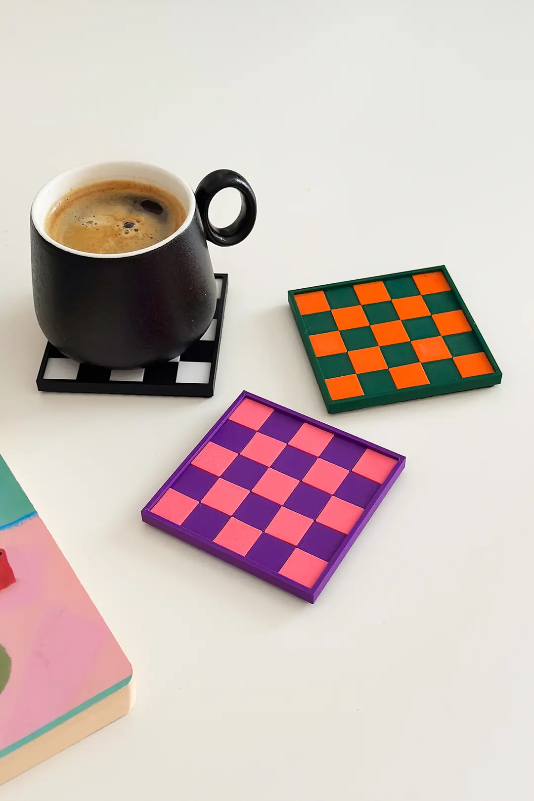 Blok Bardak Altlığı 3'lü Set